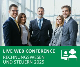 Rechnungswesen und Steuern 2025 - Live Web Conference