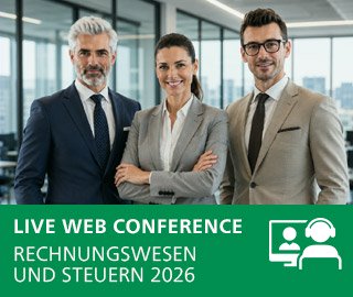 Rechnungswesen und Steuern 2026 - Live Web Conference